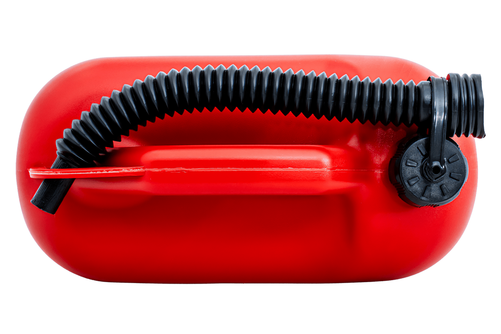 10L HERMON plastic jerrycan met trechter, rood