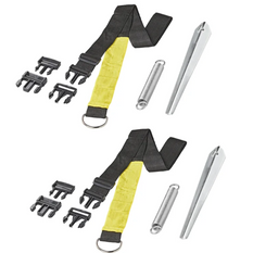 Set van twee ProPlus 361728 stormbanden voor luifels en zonneschermen van 2x3 meter.
