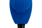 MANTES 2P+E haakse CEE-stekker met extra stopcontact 16A 230V