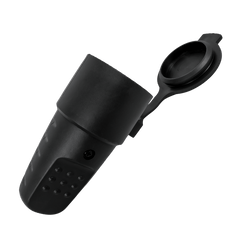 MANTES 3P vrouwelijke contactdoos, rubber, met klep, 16A, 250V