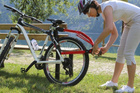 Trail Angel - trekstang voor een kinderfiets (rood)