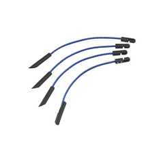 Set van vier ProPlus 342180 zeilclips, flexibele multifunctionele koorden, 280 mm