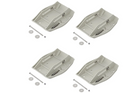 Set van vier ProPlus 361519 aanhangerstabilisatorsteunen met veer 20,5x27,5cm