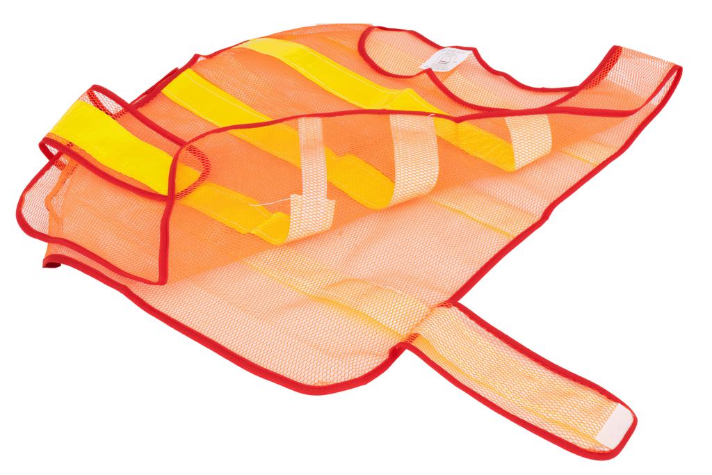 HERMON XXL oranje reflecterend vest met klittenbandsluiting aan de zijkant