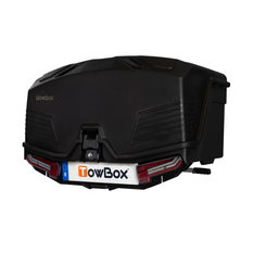 Towbox Alpha urban zwart - bagagebox voor montage op de trekhaak