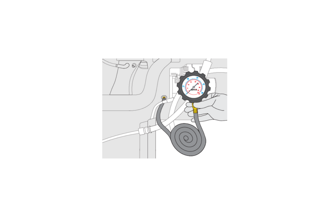 YATO YT-73031 oliedrukmeter, 12-delige set.