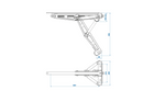 ProPlus 361506 uitschuifbare hoeksteunstabilisator voor aanhangers van 1100 kg (495 mm)