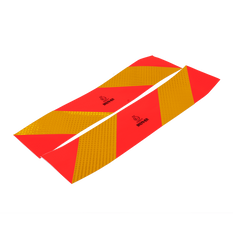 Stickers, reflecterende stickers, korte HERMON, markeringsplaten voor zware voertuigen, 565x132mm, links+rechts
