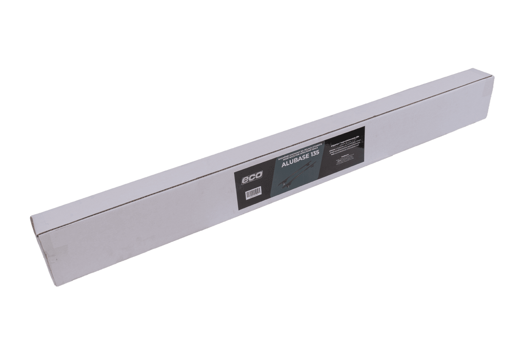 Eco Alubase 135 dakdrager - universele aluminium drager voor open dakrails (zwart)