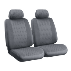 Set autostoelhoezen LAMPA Glamur grijs, voor de voorstoelen