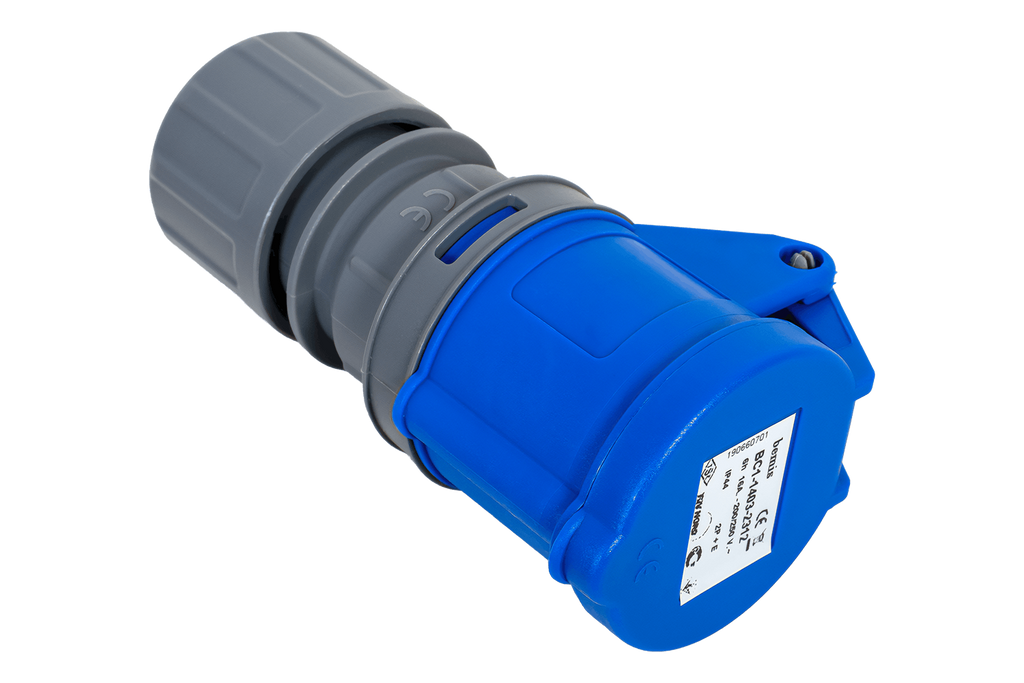 MANTES 2P+Z stopcontact, draagbaar stopcontact 16A 230V met klep