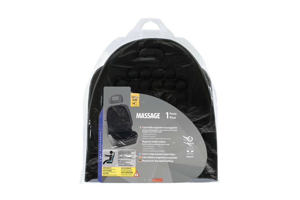 LAMPA Massage autostoelkussen, zwart, massage-effect