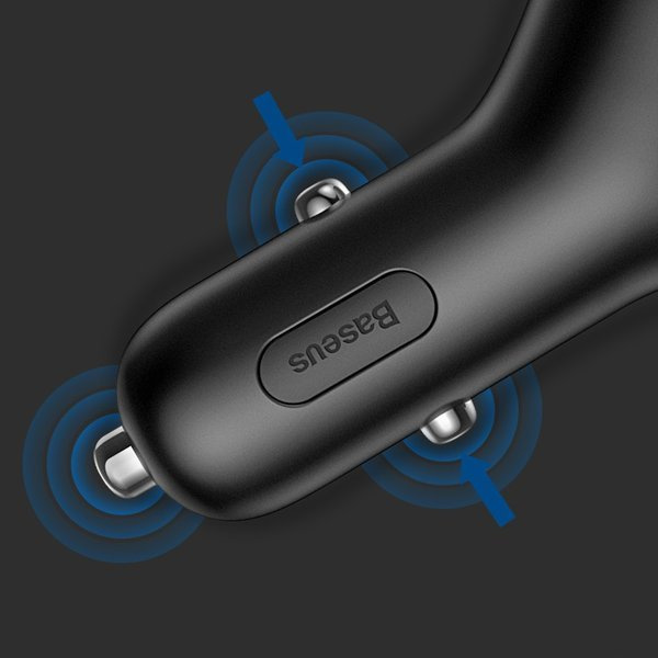BASEUS Y Type 2xUSB autolader, sigarettenaansteker aansluiting 40W