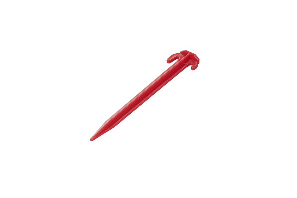 Set van zes ProPlus tentharingen 364824, kunststof haringen voor het bevestigen van scheerlijnen, 19 cm.