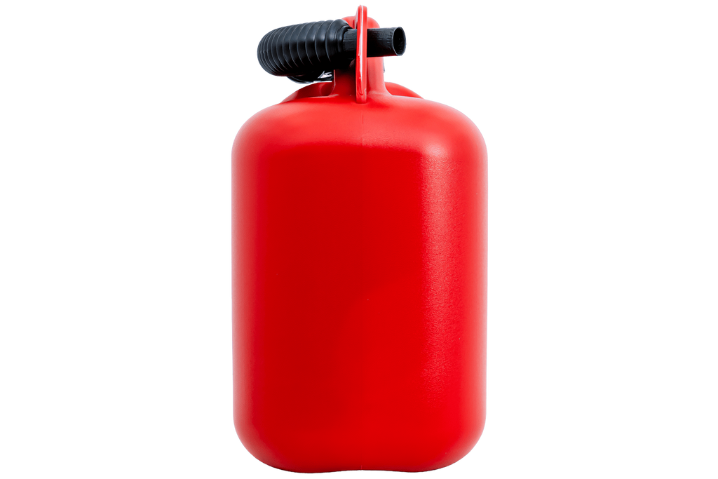 10L HERMON plastic jerrycan met trechter, rood