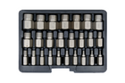 Schroefverwijderaars voor beschadigde binnenschroeven YATO YT-06034 3-23mm 25 stuks.