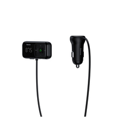 FM-zender BASEUS T typed S-16 bluetooth 5.0 MP3 + autolader 2x USB