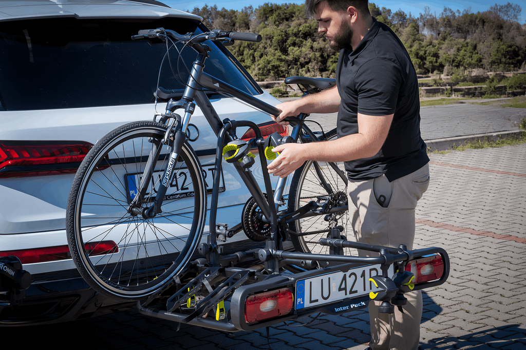 Inter Pack Quattro 13-polige fietsendrager voor op de trekhaak
