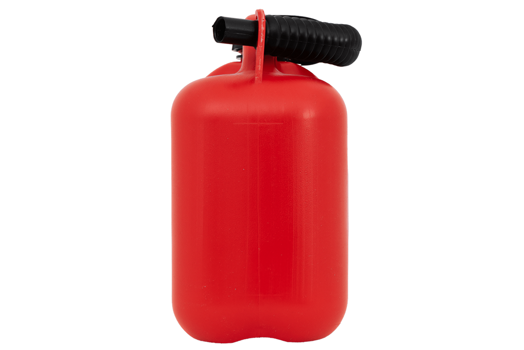 5L HERMON plastic jerrycan met trechter, rood