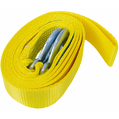 UNITRAILER sleepkabel met haken sleepband 4,5 m/50 mm/3 ton geel