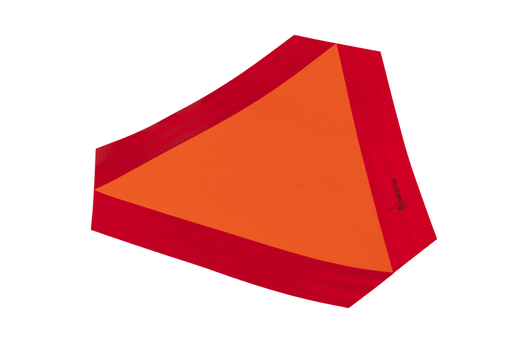 HERMON reflecterende sticker, waarschuwingsdriehoek voor langzaam rijdend verkeer, 300x120mm