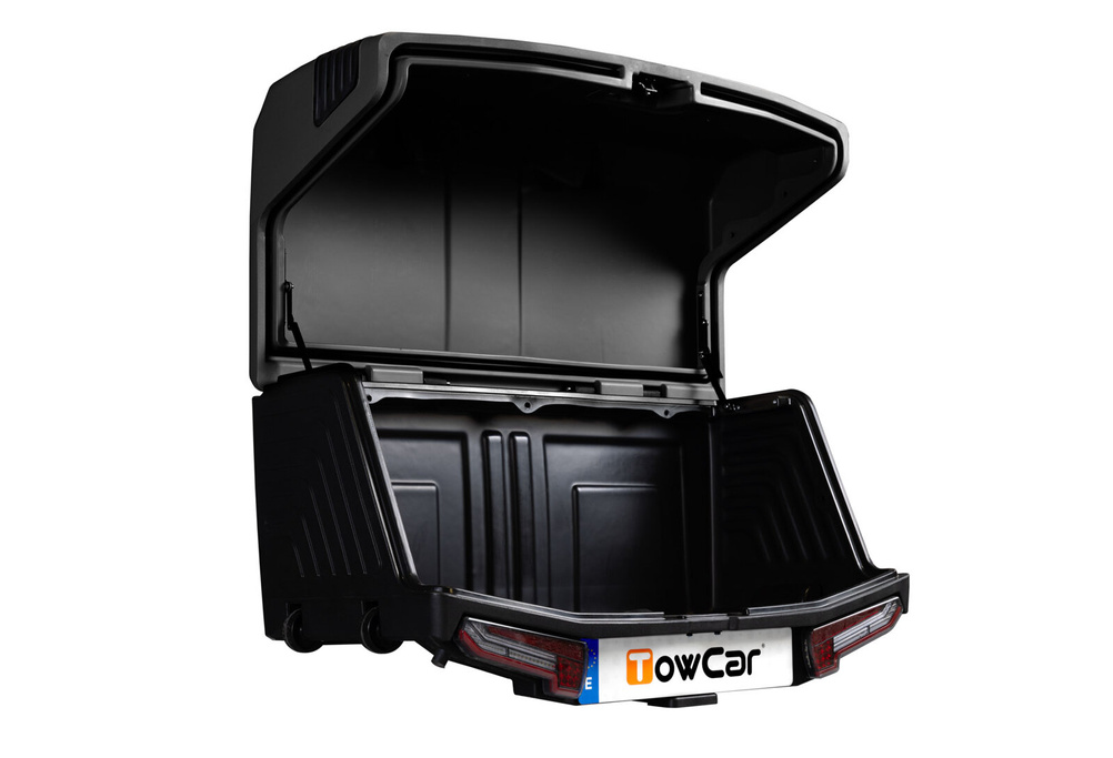 Towbox V3 Camper lang zwart - bagagebox voor op de trekhaak