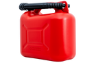 10L HERMON plastic jerrycan met trechter, rood