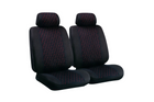 Set autostoelhoezen LAMPA Glamur zwart, voor de voorstoelen