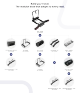 GP Saturn trekhaakplatform met adapters voor drie fietsen (23.GP019-23.GP020-23.GP021)