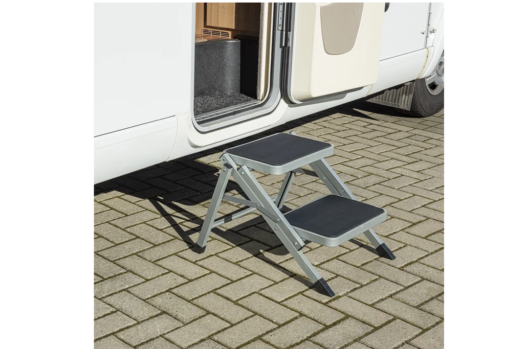 ProPlus 360823V01 Opvouwbare campingtrap, twee treden, draagvermogen 150 kg
