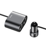 BASEUS hoogrendements autolader met 2x USB-poorten en 2x sigarettenaanstekeraansluiting, 80W