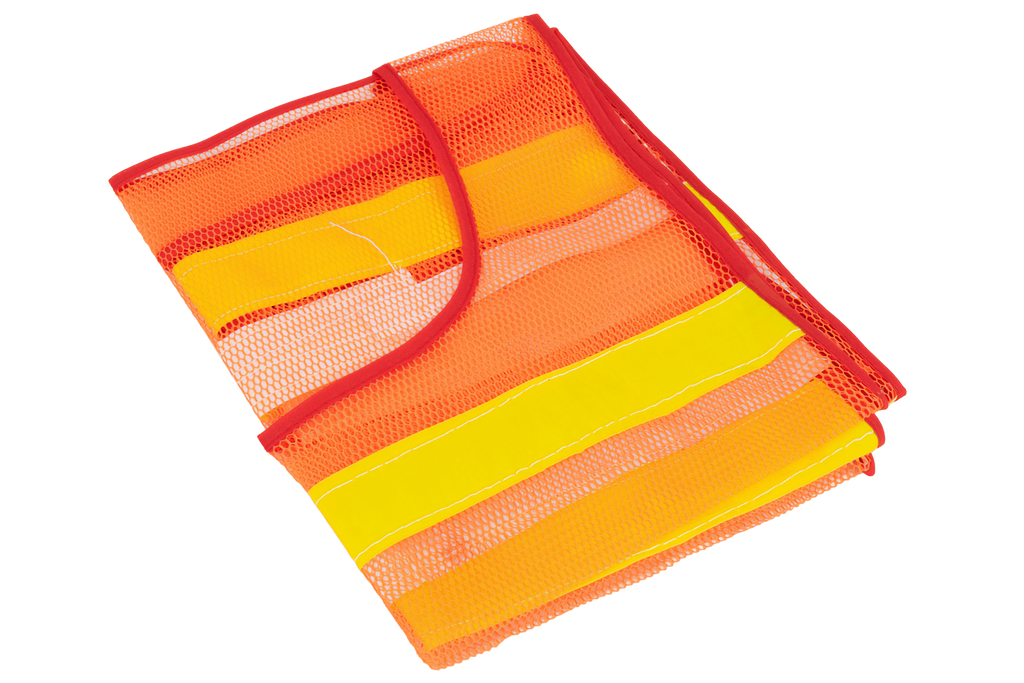 HERMON XXL oranje reflecterend vest met klittenbandsluiting aan de zijkant