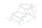 ProPlus 360829V01 tweestaps opstap voor een camperaanhanger van 150 kg