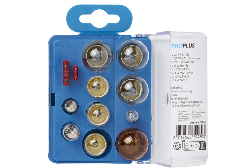 ProPlus 410065 12-delige reservelampenset voor camper, auto
