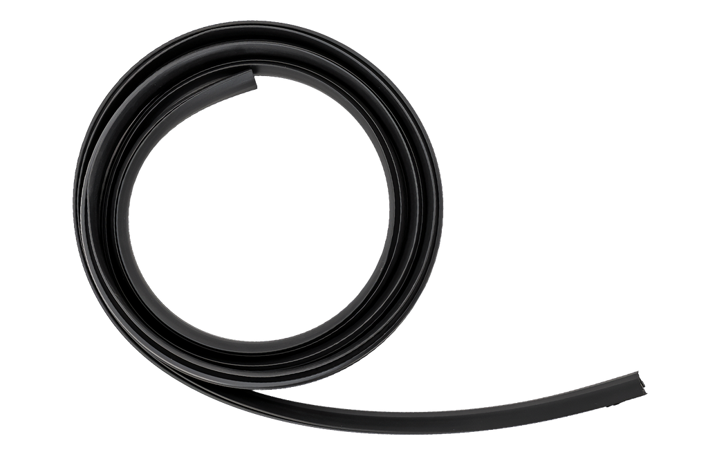 Rubberen afdekking/afdichting (bovenkant) voor aluminium balk - G3 CL 127 cm