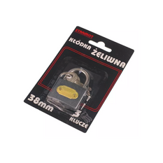 Gietijzeren hangslot 38 mm HERMON, oogdiameter 4,5 mm