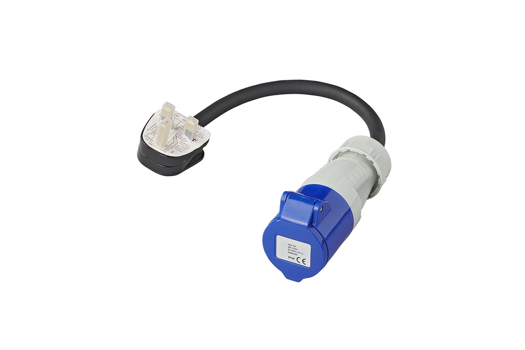 Adapter met CEE-stekker en UK-stopcontact, UK ProPlus 373522DE-kabel, 40 cm, 16A, 230V