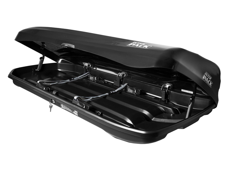 Inter Pack Skugga L 660 dakkoffer, glanzend zwart