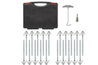 Set schroefbare tentpinnen voor ProPlus 365014 metalen pinnen met haak 20x20cm