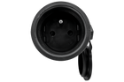 MANTES 3P vrouwelijke contactdoos, rubber, met klep, 16A, 250V