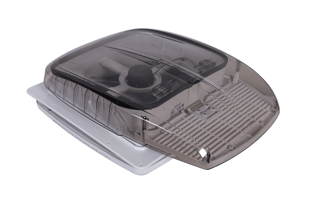 Automatische dakventilator PUNDMANN PLUS FAN voor camper met verlichting en rolgordijn 400×400mm