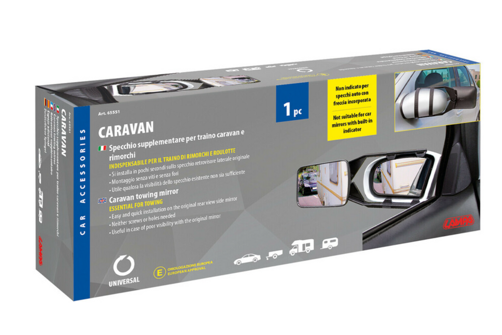 Caravanlamp 150×110mm aanhangerspiegel