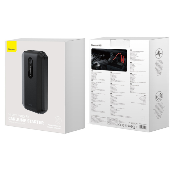 BASEUS Super Energy Air Powerbank 10000mAh met 12V starthulpfunctie