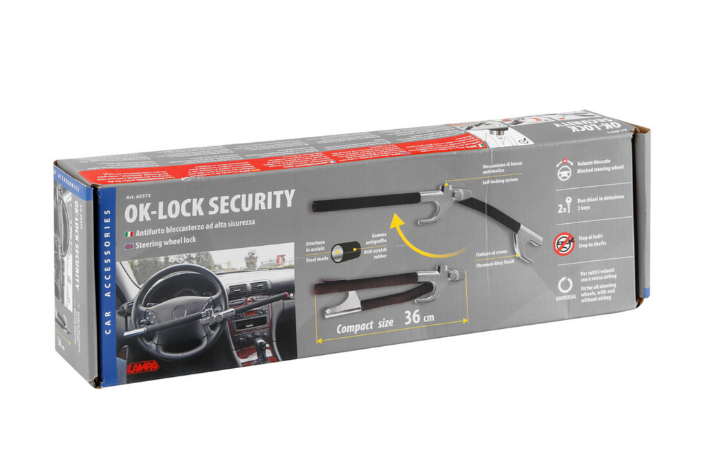 OK-Lock LAMP stuurslot: antidiefstalbeveiliging voor uw auto