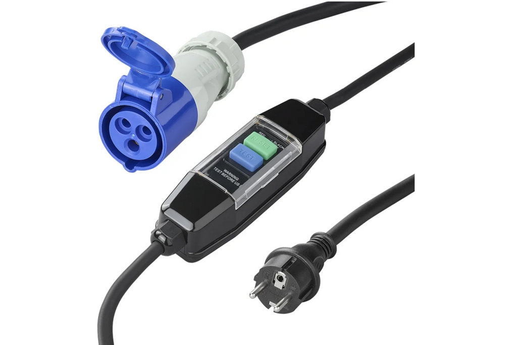 Schuko/CEE adapterkabel ProPlus 373589V01DE differentiële stroomonderbreker 150 cm
