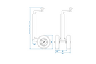 ProPlus 341508V02 neuswiel 150 kg 48 mm 550-770 mm