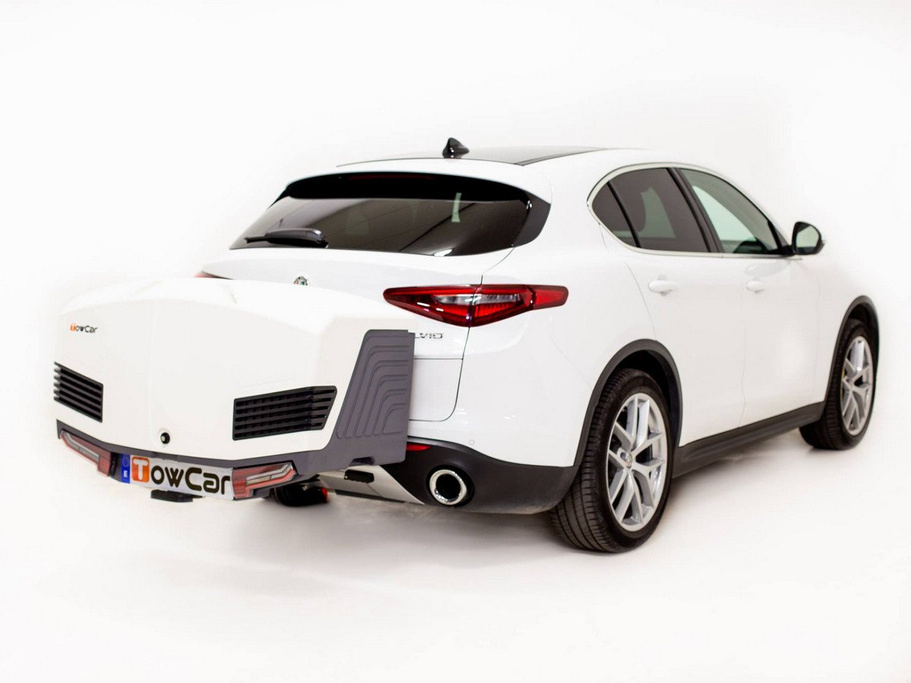 Towbox V3 Grey LED Edition - bagagebox voor op de trekhaak