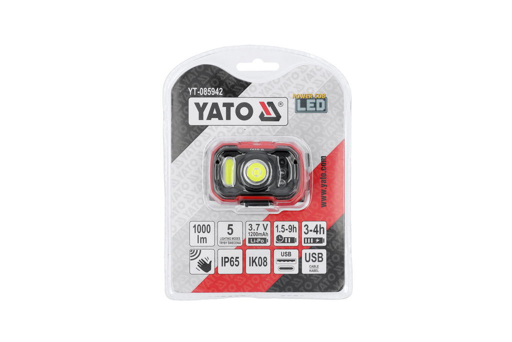 YATO YT-085942 LED-koplamp met bewegingssensor 1000lm