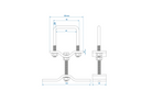 ProPlus aanhanger reservewielhouder voor profiel 60x60mm
