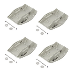 Set van vier ProPlus 361519 aanhangerstabilisatorsteunen met veer 20,5x27,5cm